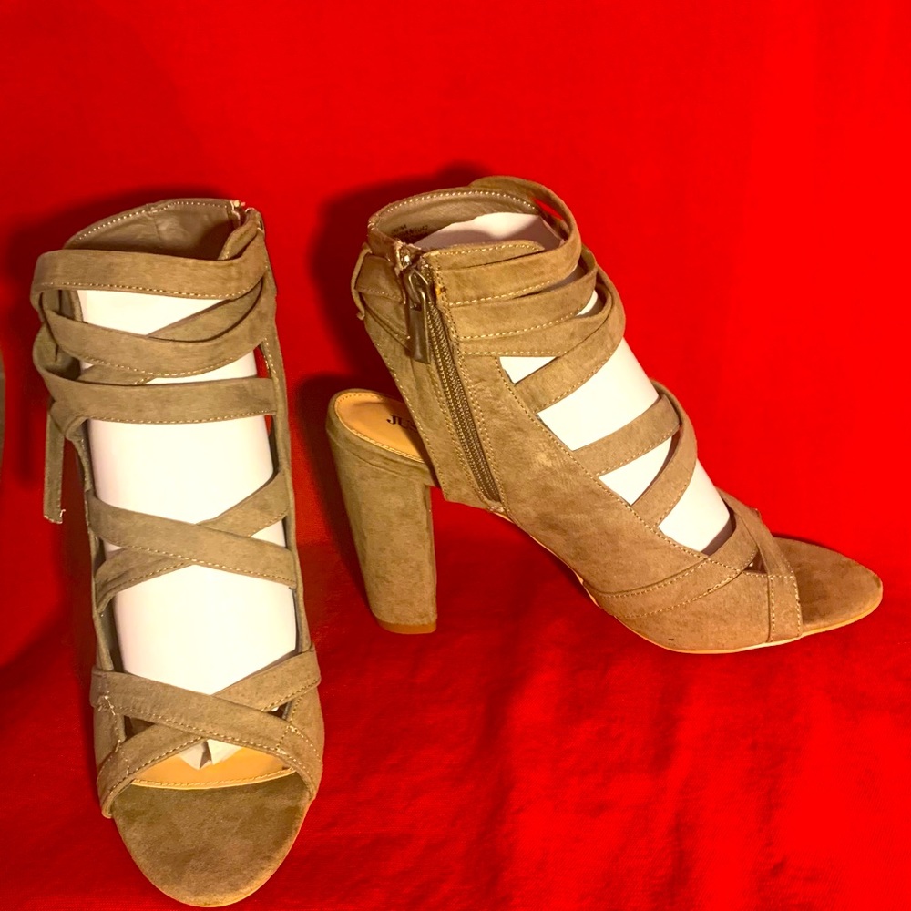 Davina Strappy Faux Suede Sandal
